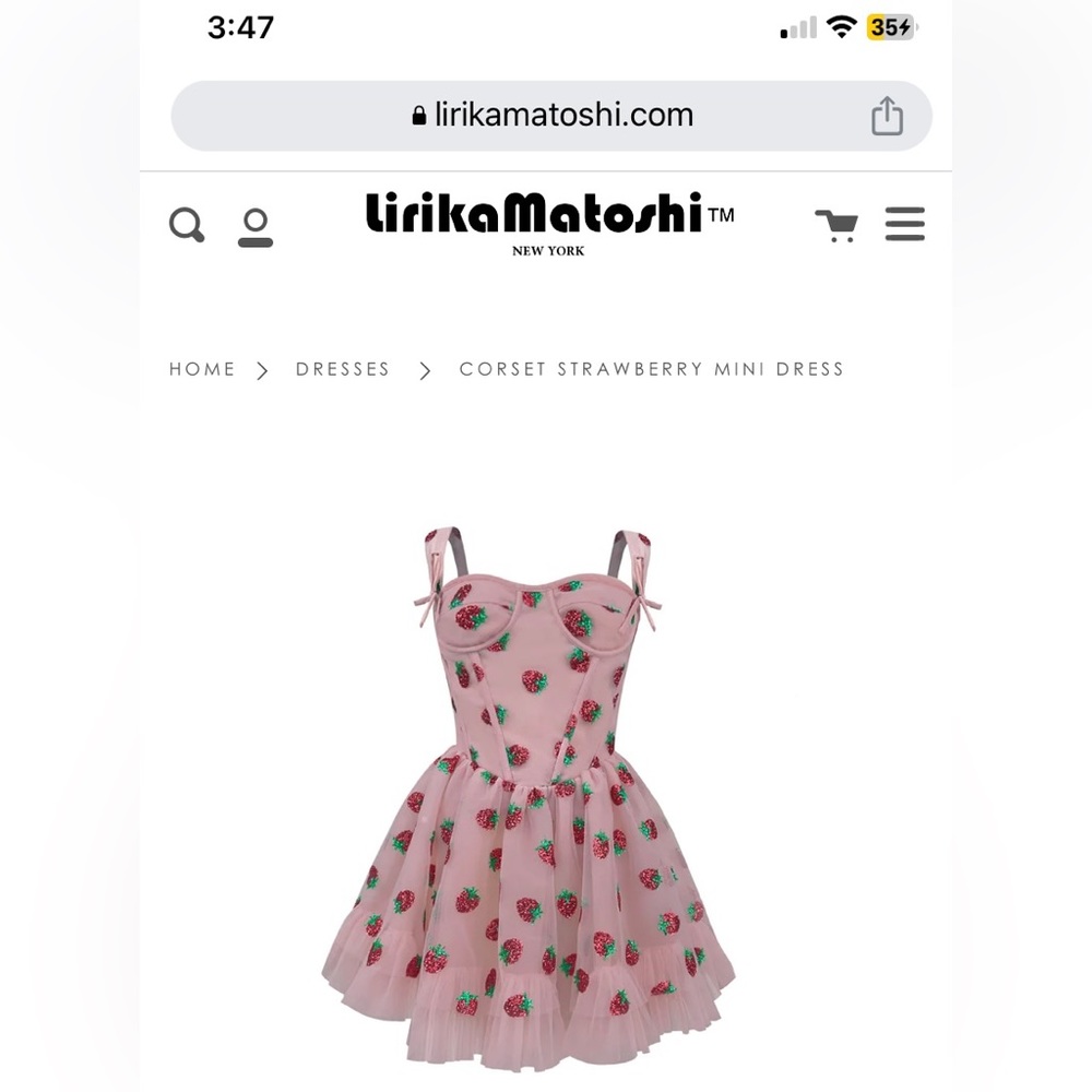 Strawberry corset dress